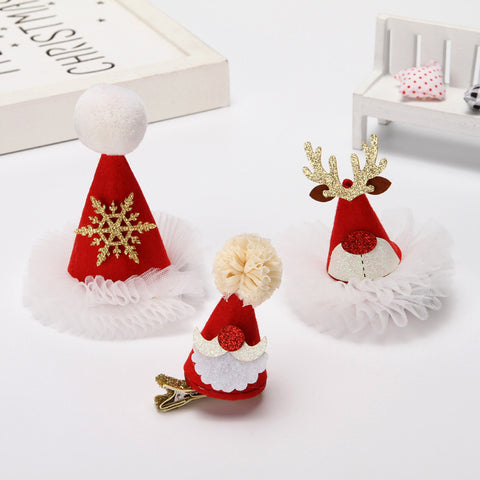 Christmas hat hairpin