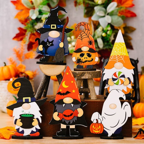 Halloween Decorations Wooden Decorative Ornaments