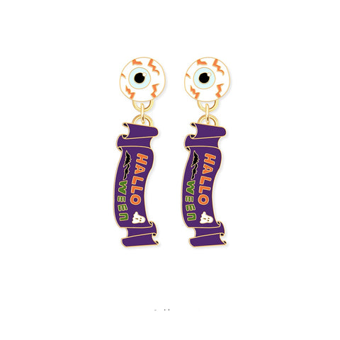 Cute Halloween Decorations Pumpkin Earrings