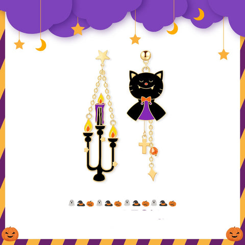 Cute Halloween Decorations Pumpkin Earrings