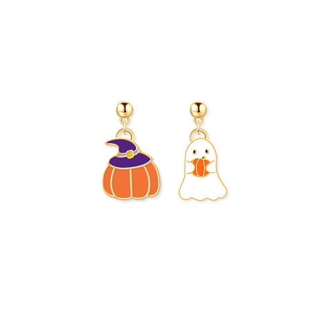 Cute Halloween Decorations Pumpkin Earrings