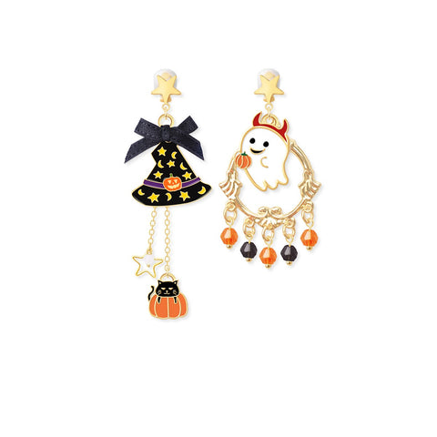 Cute Halloween Decorations Pumpkin Earrings