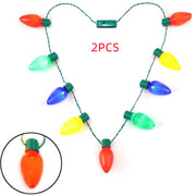 Christmas Halloween Luminous Necklace Colorful Bulb Party Supplies